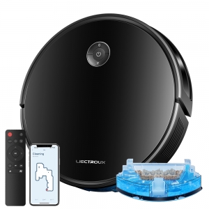 LIECTROUX C7 Robottipölynimuri ja Märkäpyyhintäyhdistelmä, Älykäs Kartoitus, WiFi-sovellus ja Kaukosäädin, 6000Pa Imuteho, Harjaton Moottori, Toimii Alexan ja Google Assistantin kanssa, Ihanteellinen Lemmikkikarvoille, Matoille ja Koville Lattioille